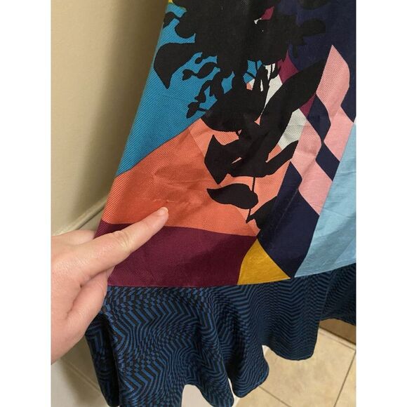 Maeve Anthropologie Gillian Abstract Shirtdress Size XS Oversized ** Read - Picture 15 of 16